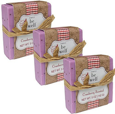 

Simply Be Well Hand Crafted Bath Bar Soap Plant Based - Moisturizing(141.7 g, Pack of 3)