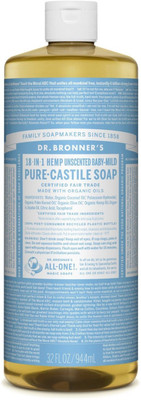 

Dr. Bronner Castile Liquid Soap-Baby Mild(944 ml)