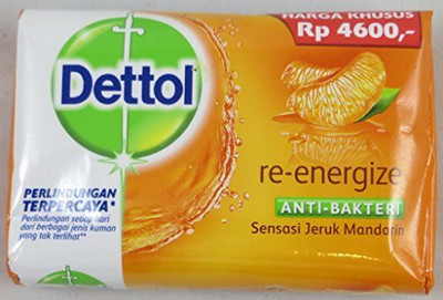 Dettol Anti-Bacterial Bar Soap Re-Energize (Pack of 12)(110 g, Pack of 12)