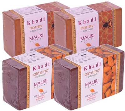 

Khadi Mauri Almond and Honey Double - Pack of 4(500 g, Pack of 4)