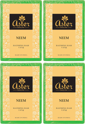 

Aster Luxury Aster Luxury Neem Bathing Bar 125g - Set of 4(500 g, Pack of 4)