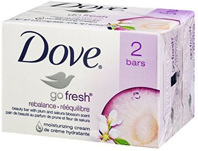 

Dove Go Fresh Rebalance Beauty Bar Plum & Sakura Blossom 2 Pack(410 g, Pack of 2)