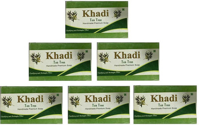

Khadi India HERBAL TEA TREE SOAP(750 g, Pack of 6)