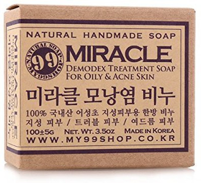 

Soviansoap [Sale] Miracle Demodex Control Organic Herb Acne Soap Teen Pimple Itch Face Natural Korean Soap Oily Skin(100 g)