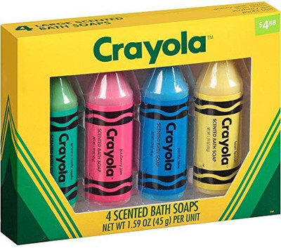 

C & C Crayola Crayon Shaped Scented Bath Soaps - 4 Count(45 g, Pack of 4)