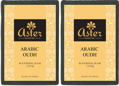 

Aster Luxury Arabic Oudh Bathing Bar - Pack of 2(250 g)