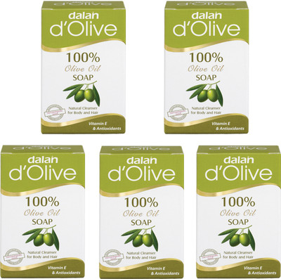 

Dalan Pure Olive Oil Soap, 150g X 5 pcs.(750 g, Pack of 5)