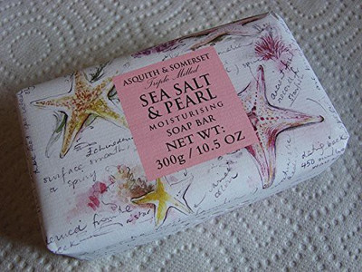 

Asquith & Somerset SEA SALT & PEARL Perfumed Bath Soap Gift Wrapped imported from England(300 g)