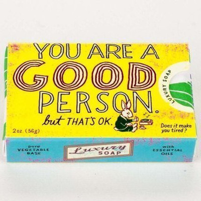 

Blue Q You Are A Good Person Luxury Soap Bar - Jasmine And Lemon Peel Scented(56 g)