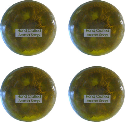 

Spaanand Hand Crafted Neem Basil Loofah Premium Soap(400 g, Pack of 4)
