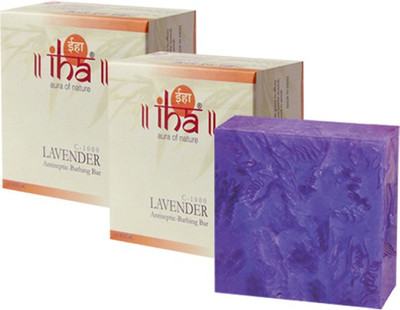 

IHA Ayurvedic Lavender Beauty Soap - Pack of 2 - Premium Herbal(250 g, Pack of 2)