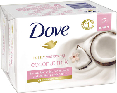 

Dove Purely Pampering Coconut Milk Beauty Cream Bar (Pack of 2) with Ayur Face Wash(135 g, Pack of 2)