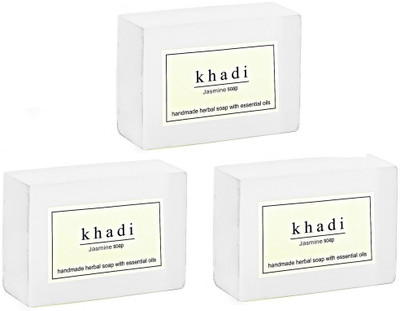 

Khadi Herbal NaturalJasmine soap - pack of 3(270 g, Pack of 3)