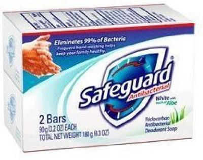 

PROCTER Safeguard antibacterial deodorant soap with white 2 ea(130 g, Pack of 2)