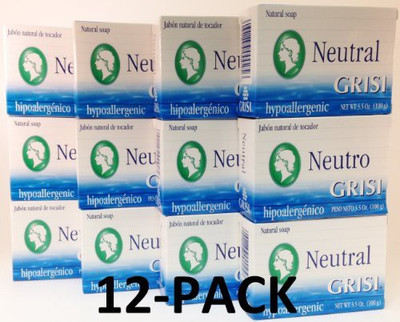 

Grisi Neutral Soap - Jabon Neutro(105 ml, Pack of 12)