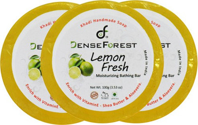 

Dense Forest Lemon Fresh Khadi Soap(100 g, Pack of 3)
