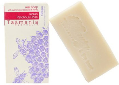 

Beauty and the Bees Indian Patchouli Rose Soap with Leatherwood Honey | 100% Chemical Free | Handmade in Tasmania Australia | All Natural(125 g)