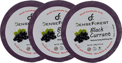 

Dense Forest Khadi Black Currant Soap (Pack of 3)(300 g, Pack of 3)