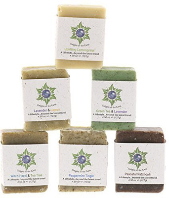 

Delights of the Earth Soap Bar Variety Pack - All Natural Hand Poured Soap Bars - 6 Different Peaceful Scented Soaps(127 g, Pack of 6)