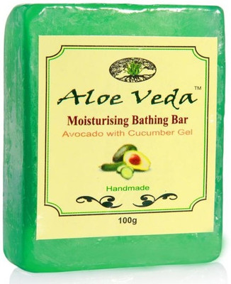 

Aloe Veda Moisturising Bathing Bar Avocado With Cucumber Gel(100 g)