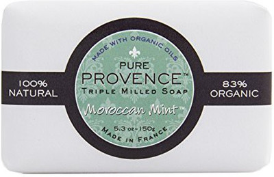 

Ton Savon Pure Provence Natural and Organic Triple Milled Soap bar. Made in France. With Organic Shea Butter - Moroccan Mint(150 g)