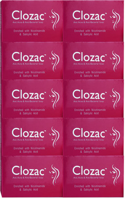 

Clozac Anti Acne Soap(750 g, Pack of 10)