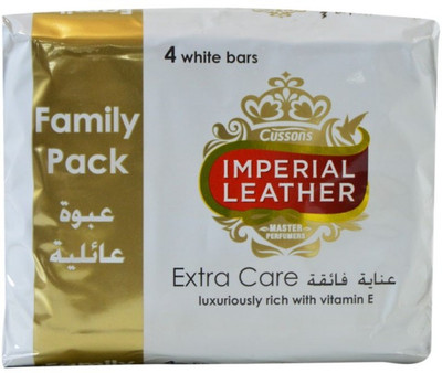 

Imperial Leather Cussons Extra Care Luxuriously With Vitamin E Family bars ( Pack of 4 )(175 g, Pack of 4)