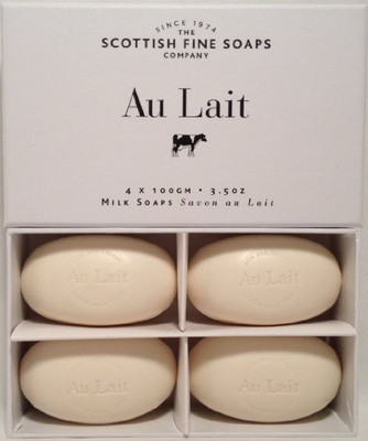 

The Scottish Fine Soaps Company Au Lait Milk Soaps (4 )(100 g, Pack of 4)