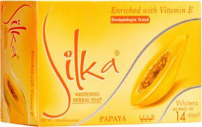 

Silka Pure Papaya Skin Whitening Herbal Soap (Made In Philippines)(35 g)