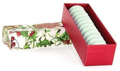 

Michel Design Works Mistletoe And Holly Guest Soap Set(11.336 g, Pack of 12)