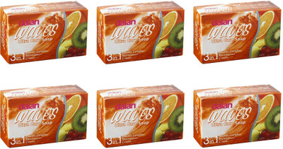 

Dalan Waves Soap - Vitamin Complex - Pack Of 6 Pcs X 75 Gms(450 g, Pack of 6)