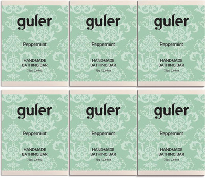 

Guler Guler Peppermint Bathing Bar 75g - Pack of 6(450 g, Pack of 6)