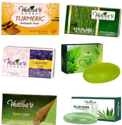 

Vedova's Herbal Mix Soap Pack Of 6 (75 Gm Each)(450 g)