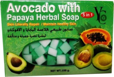 

YC AVOCADO WITH PAPAYA HRBAL SOAP(100 g)