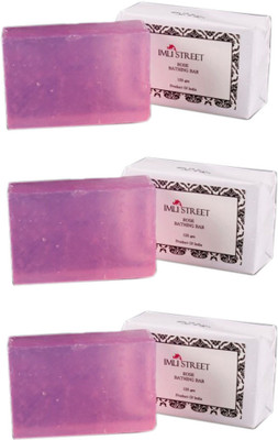 

Imli Street Rose Bathing Bar(Pack of 3)(375 g, Pack of 3)