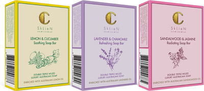 

SkLieN Fragrance Soap Bar Pack of 3(300 g, Pack of 3)