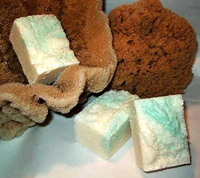 

Indigo Bath and Body, LLC Mediterranean Lime Salt Bar - Exfoliating Sea Salt Shaving Soap(30 g)