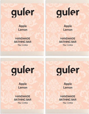 

Guler Apple Lemon Bathing Bar 75g Pack of 4(300 g, Pack of 4)