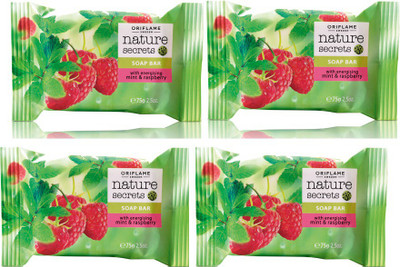 

Oriflame Sweden Nature Secrets Soap Bar with Energising Mint & Raspberry(300 g, Pack of 4)