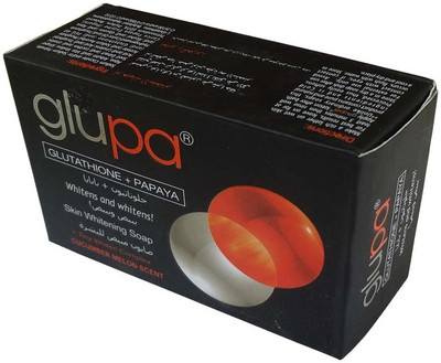 glupa Glutathione with Papaya Herbal Whitening soap AMZ0030 3Pc(3 x 135 g)