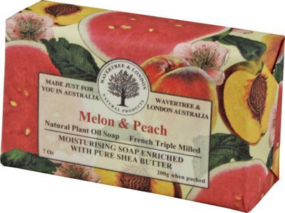 

Simple Scents Australia Wavertree & London Melon Peach luxury soap (1 bar)(200 g)