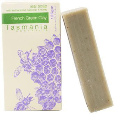 

Beauty and the Bees French Green Clay with Leatherwood Honey Soap�| All Natural | Exfoliates | Moisturizes | Eco-Friendly(125 g)