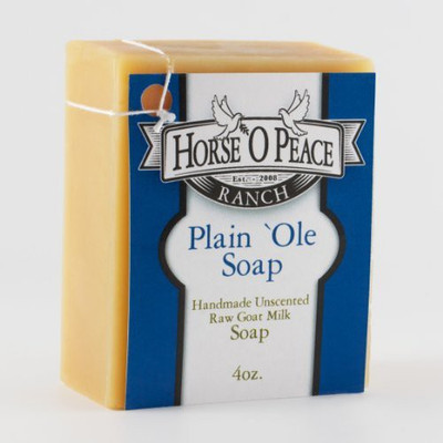 

Horse 'O Peace Ranch Handmade Herbal 100% Raw Goat Milk Plain 'Ole Soap(120 ml)