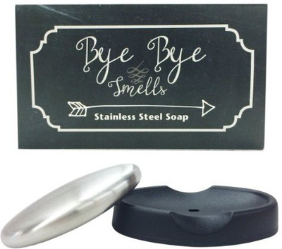 

Performance Bye Bye Smells Stainless Steel Oval Shaped Odor Removing Bar with Tray(70 g)