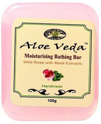 

Aloe Veda Moisturising Bathing Bar Wild Rose With Basil Extracts(100 g)