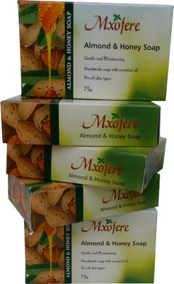 

Mxofere Natural Handmade Almod Honey Soap Kit(pack of 5)(375 g, Pack of 5)
