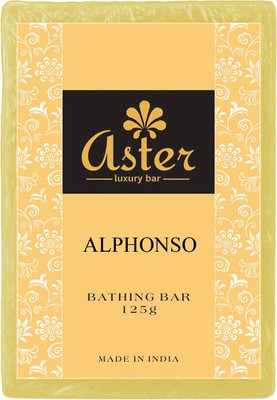 

Aster Luxury Handmade Alphonso Soap 125g - Pack of 12(1500 g, Pack of 12)