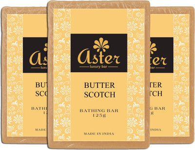 

Aster Luxury Butter Scotch Soap - Pack of 3(375 g, Pack of 3)
