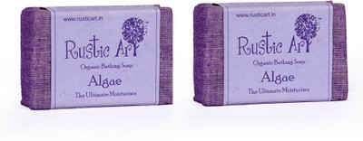 

Rustic Art Organic Algae Soap(200 g, Pack of 2)