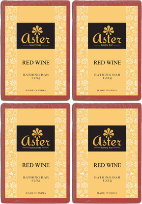 

Aster Luxury Red Wine Soap - Pack of 4(500 g, Pack of 4)